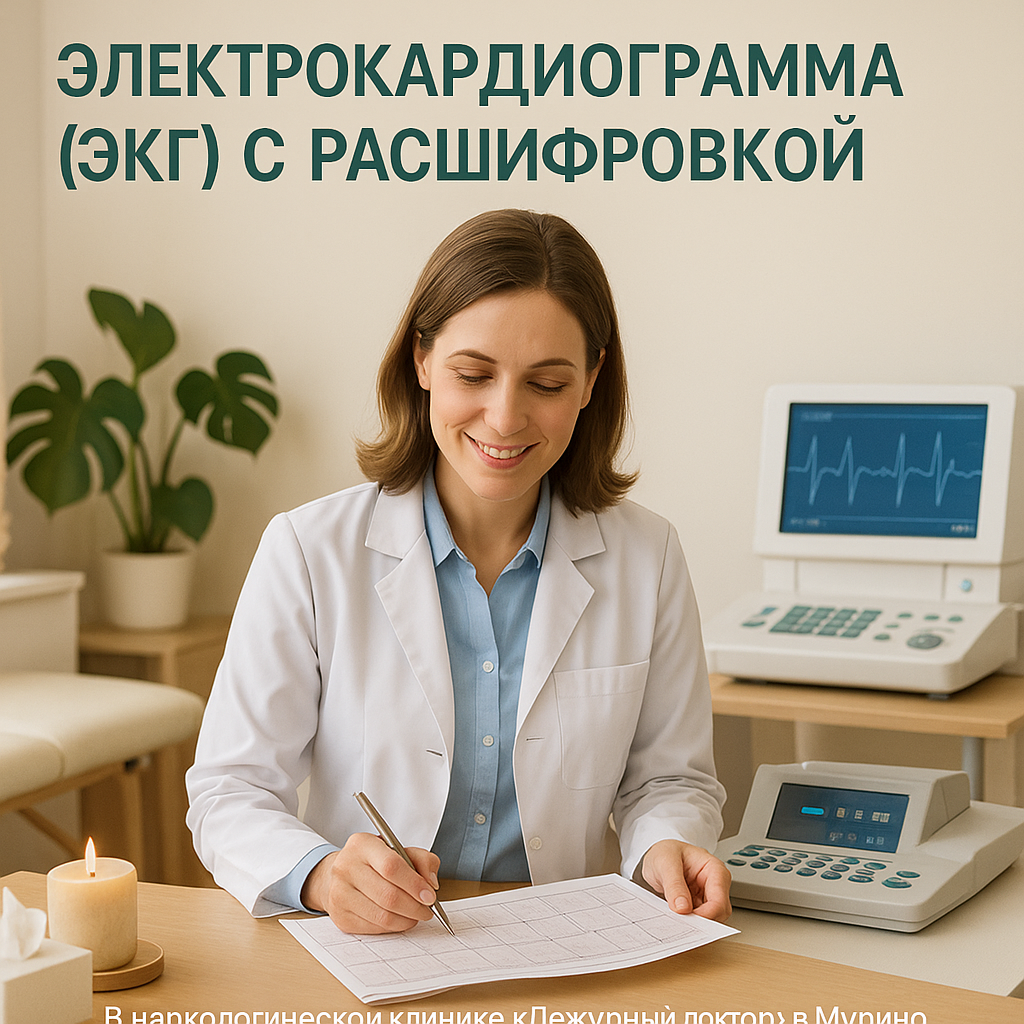Электрокардиограмма (ЭКГ) с расшифровкой